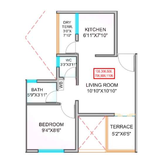 1 BHK 247 Sq. Ft. Apartment in Royal Abhimaan Vishwa