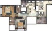 Runwal Savoir Faire 2 BHK Layout