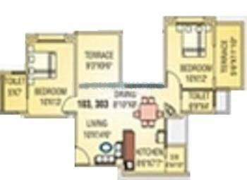 runwal swaranjali apartment 2bhk 1152sqft 11461