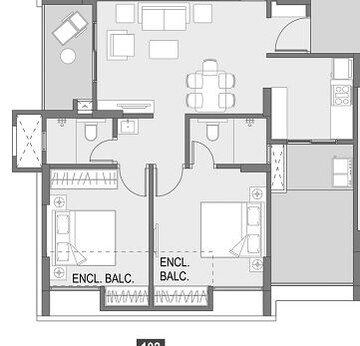  2 BHK Apartment at Saarrthi Savvy Homes 2, Bhagwan Nagar – for Rent