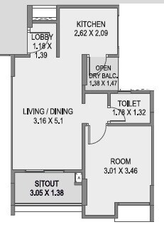 Other, saarrthi-savvy-homes 1 Bedroom 517 Sq.Ft. Apartment In Bhagwan Nagar Pune 9016916