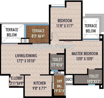  2 BHK Apartment at Saarrthi Skybay, Mahalunge – for Rent