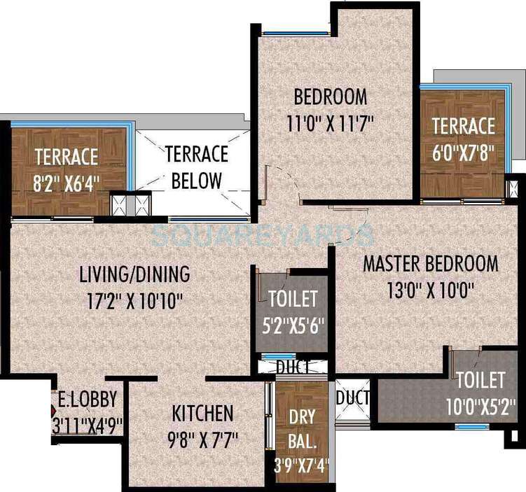 saarrthi skybay apartment 2bhk 1075sqft 10158