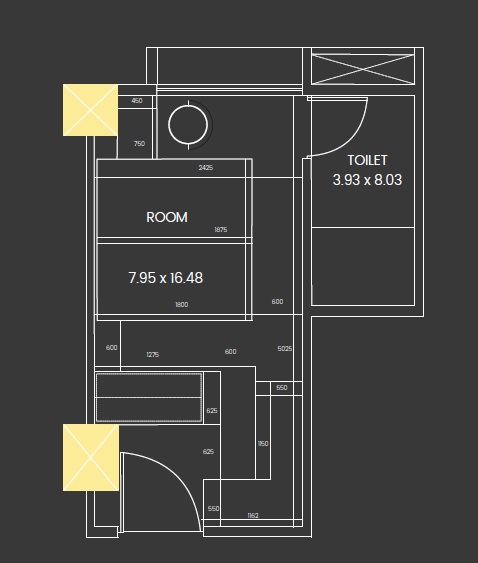 216 Sq. Ft. Studio in Saarrthi Skybizz