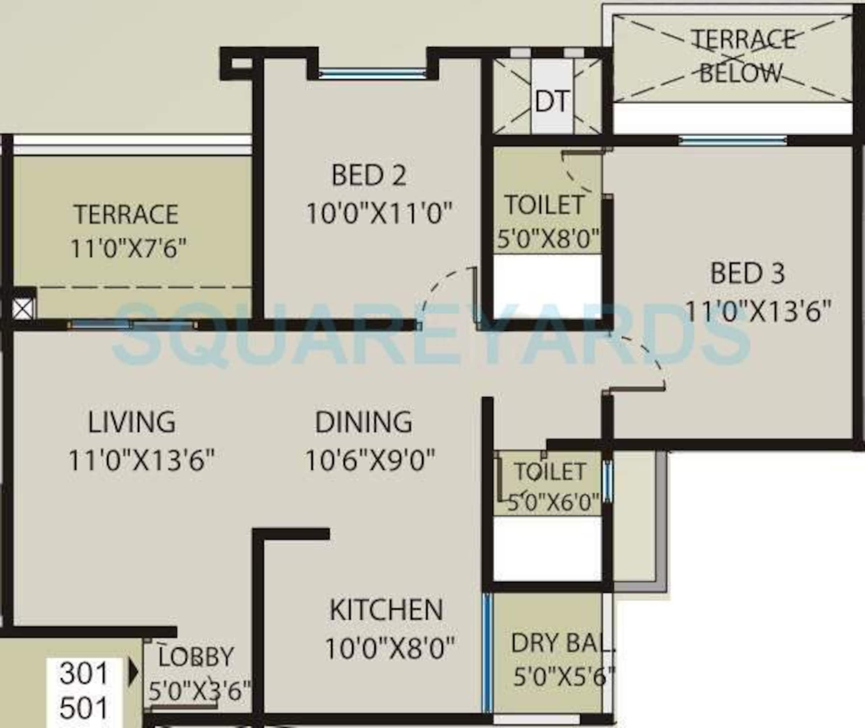saarrthi souvenir apartment 2bhk 1073sqft 10634