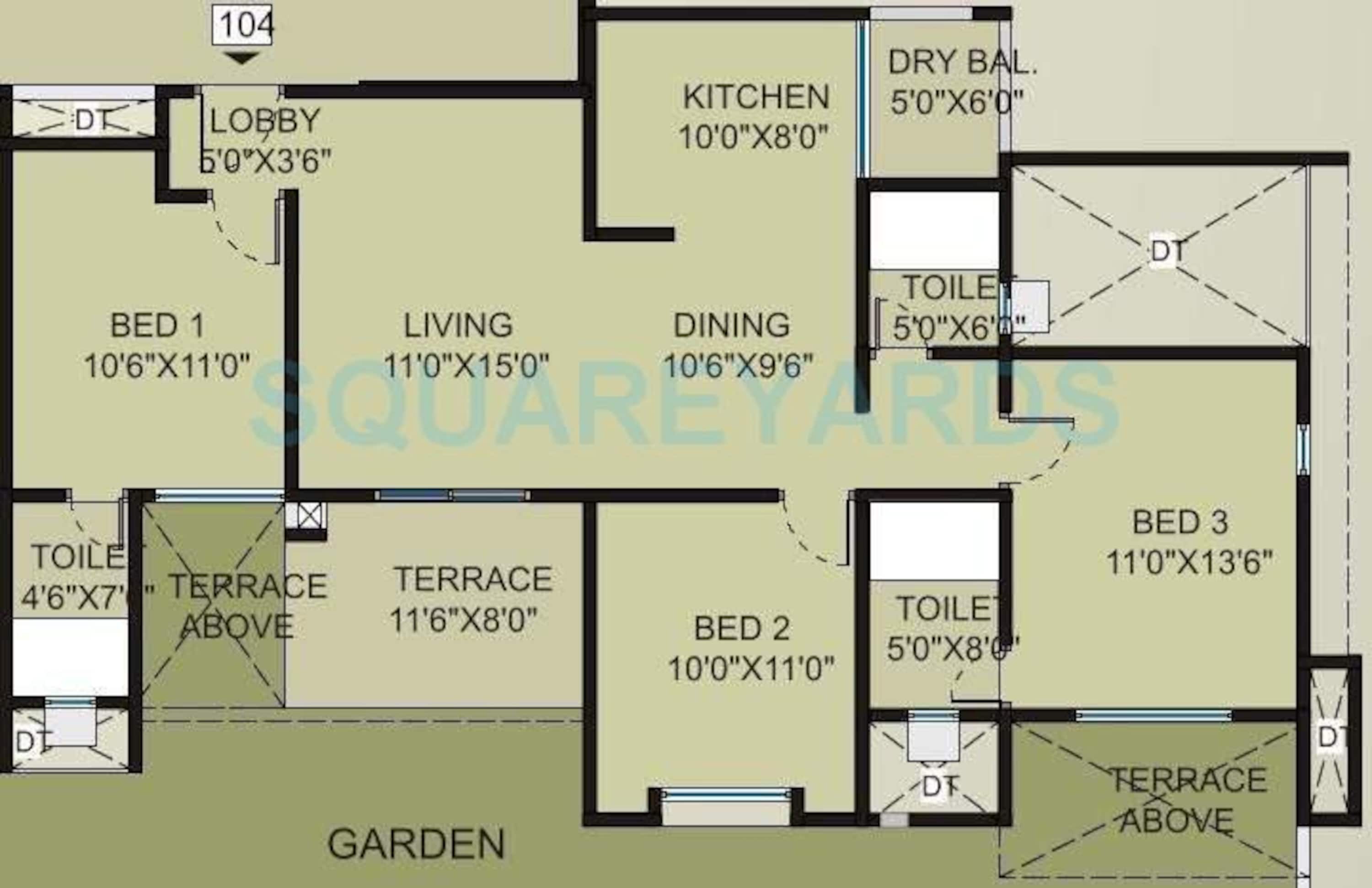 saarrthi souvenir apartment 3bhk 1546sqft 10639