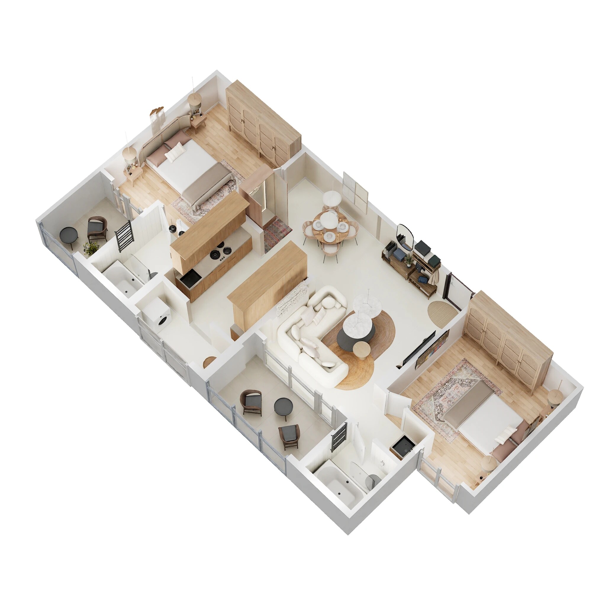 2 BHK 726 Sq. Ft. Apartment