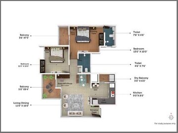  2 BHK Apartment at Saheel Itrend Waterfront, Ravet – for Rent