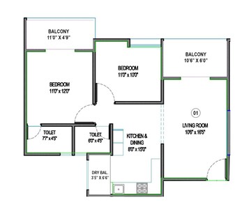  2.5 BHK Apartment at Sai Bliss Punawale, Mumbai Bangalore Highway – for Sale