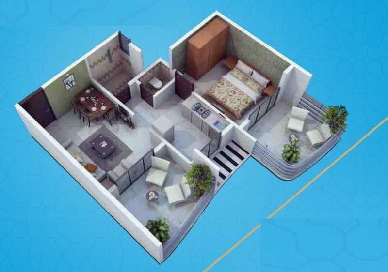 1 BHK 460 Sq. Ft. Apartment