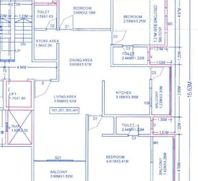3 BHK 1260 Sq. Ft. Apartment in Sai Raj Apartments Aundh