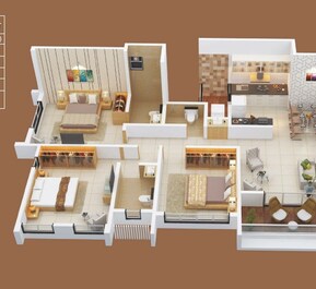 3 BHK 1167 Sq. Ft. Apartment in Sai Shriya Anand