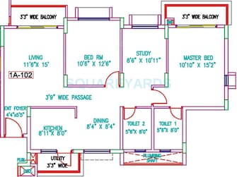 2 BHK Apartment For Resale in Salarpuria H And M Royal Kondhwa Pune  7398556