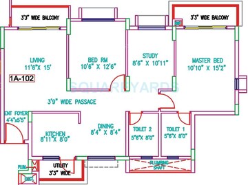 2 BHK Apartment at Salarpuria H And M Royal, Kondhwa – for Sale