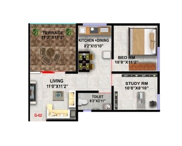  1 BHK Apartment at Samarth OM Residency, Bhusari Colony – for Rent
