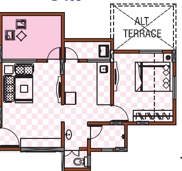 Sanjeevani Dhruva 1 BHK Layout