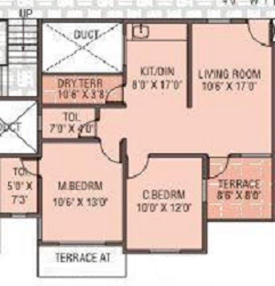 2 BHK 933 Sq. Ft. Apartment