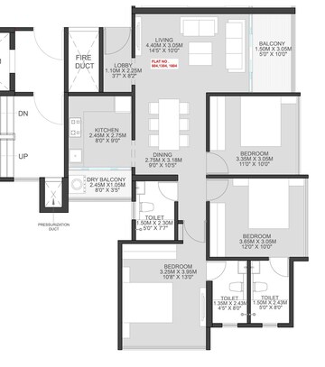  3 BHK Apartment at Sankla East World, Shewalwadi – for Sale