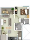 Sanskruti Meander 1 BHK Layout