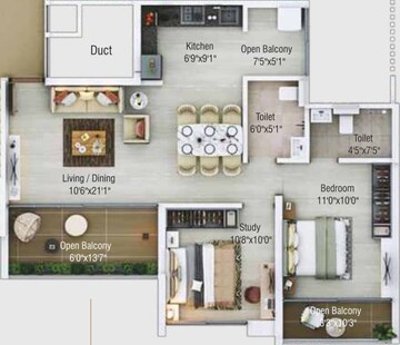  2 BHK Apartment at Shaligram Sky, Ravet – for Sale