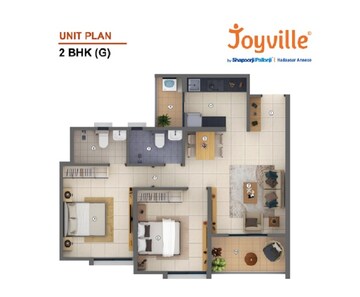  2 BHK Apartment at Shapoorji Pallonji Joyville Celestia, Hadapsar – for Sale
