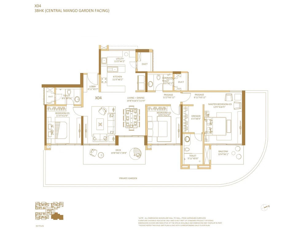 3 BHK 1384 Sq. Ft. Apartment in Shapoorji Pallonji Mango Tree Villa