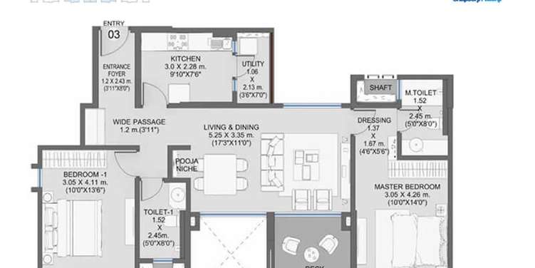 shapoorji pallonji residency phase 3 apartment 2 bhk 660sqft 20232320162320