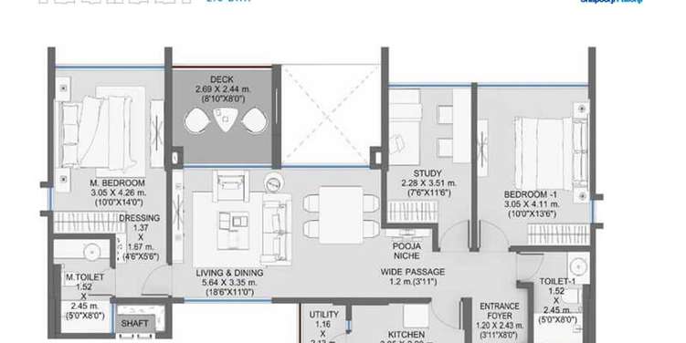 shapoorji pallonji residency phase 3 apartment 2 bhk 790sqft 20232320162340