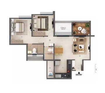  2 BHK Apartment at Shapoorji Pallonji Sensorium Prisma, Hinjewadi – for Rent