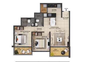  2 BHK Apartment at Shapoorji Pallonji Vahana Yahavi Phase 1, Sus – for Rent