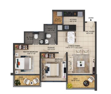  2 BHK Apartment at Shapoorji Pallonji Vanaha Springs, Bavdhan – for Rent