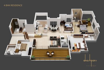  4 BHK Apartment at Sharada Alliance Akashparv, Bavdhan – for Rent