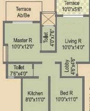 shekhar home fianza city apartment 2 bhk 855sqft 20205830155827