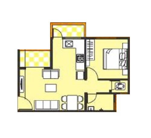 1 BHK 439 Sq. Ft. Apartment