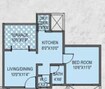 Shraddha Twin Tower 1 BHK Layout