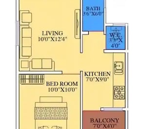 1 BHK 355 Sq. Ft. Apartment in Shree Aditi Apartment Dhankawadi