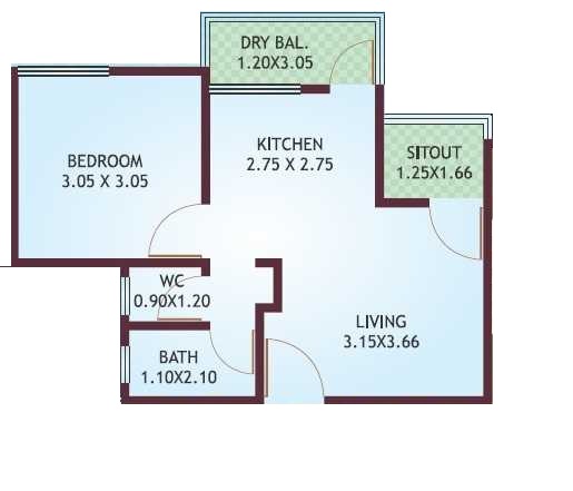 Shree Devraj Nisarg 1 BHK Layout