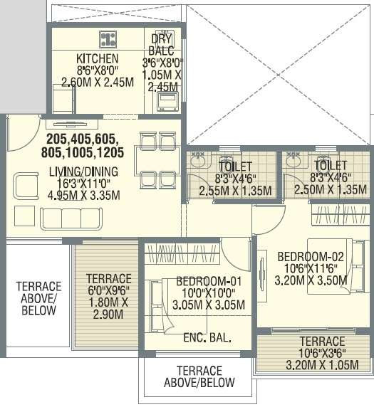 shree signature park apartment 2 bhk 740sqft 20234720154702