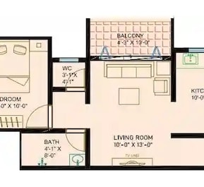 2 BHK 289 Sq. Ft. Apartment in Shree Sushrut Residency