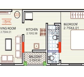 1 BHK 402 Sq. Ft. Apartment in Shreeyash Madhav Park
