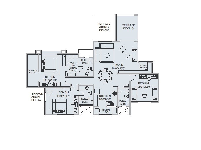 3 BHK 1778 Sq. Ft. Apartment