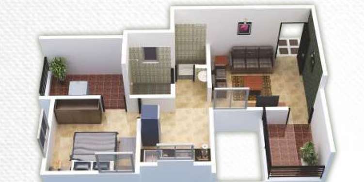 siddhivinayak nest apartment 1bhk 557sqft 1