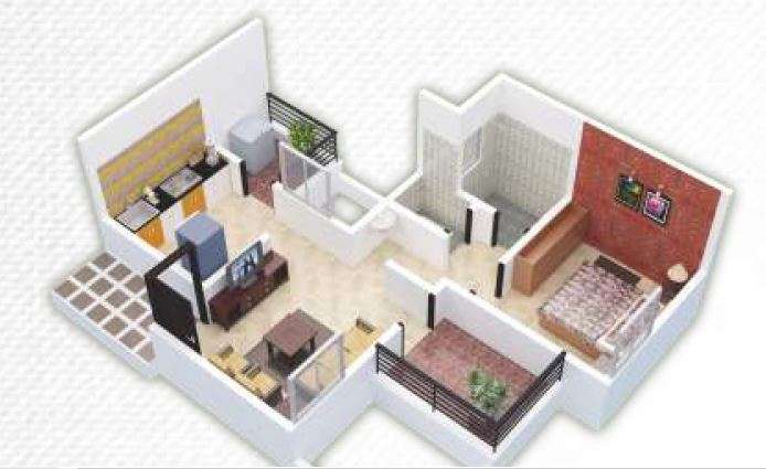 siddhivinayak nest apartment 1bhk 612sqft 1