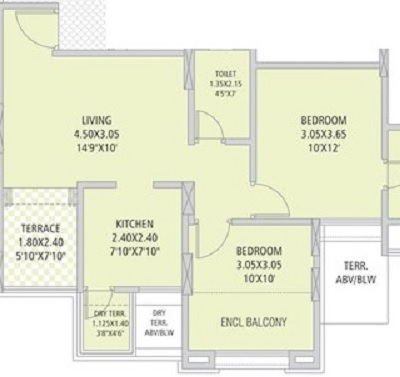 silver land residency phase 1 apartment 1 bhk 468sqft 20210023150057