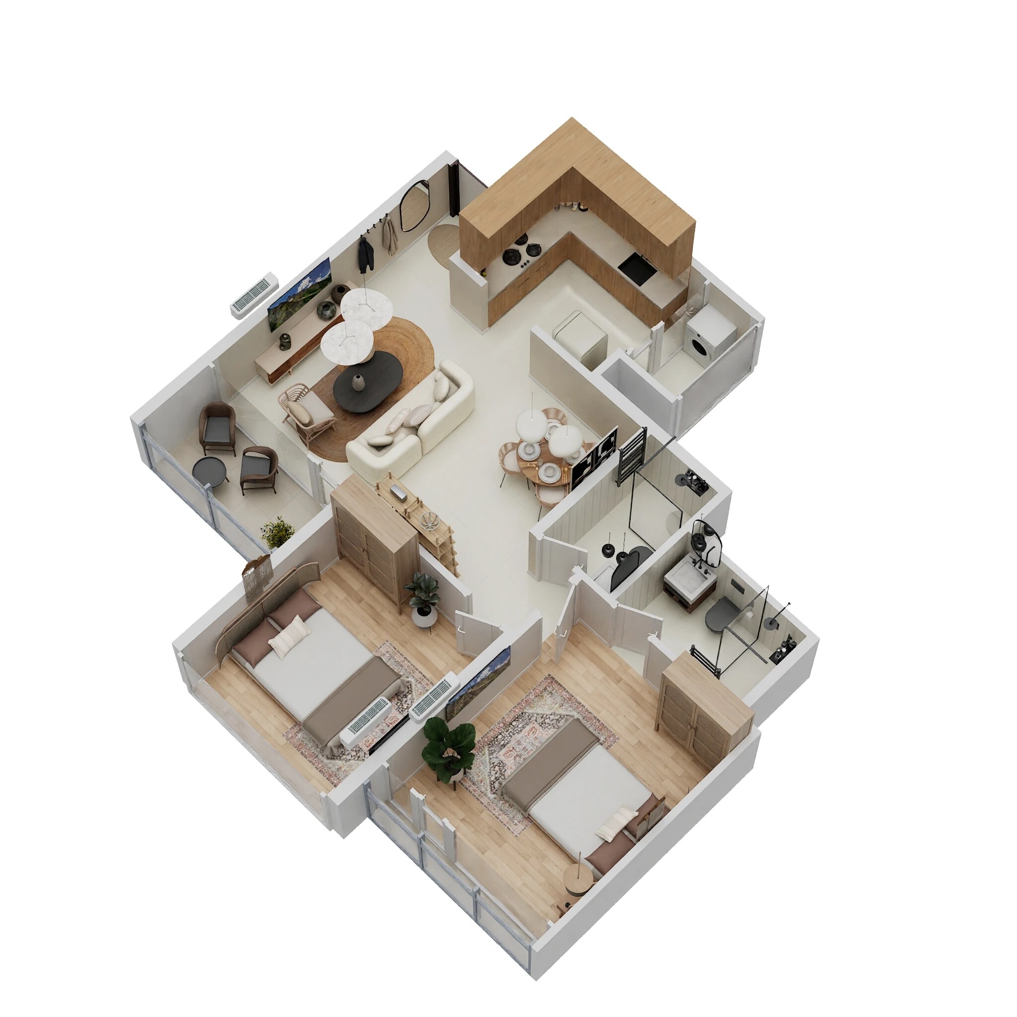 2 BHK 726 Sq. Ft. Apartment