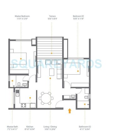  2 BHK Apartment at Skyi Star Towers, Bhukum – for Sale
