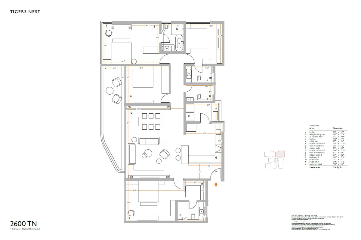 4 BHK 1754 Sq. Ft. Apartment