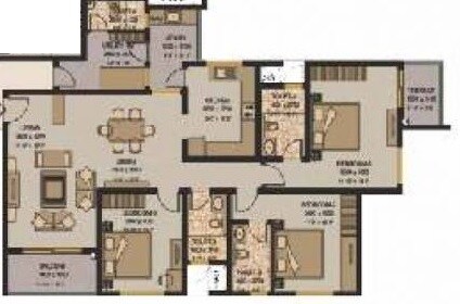 3 BHK 1655 Sq. Ft. Apartment