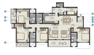  4 BHK Apartment at Sobha Nesara, Kothrud – for Rent