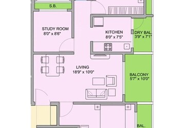 3 BHK Apartment at Somani Dream Home, Punawale – for Sale